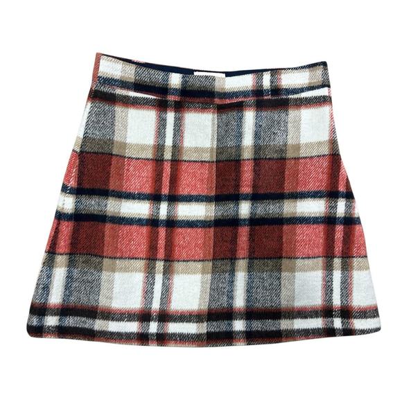 re: named Flannel Plaid Mini Skirt Sz Small Lined Winter Fashion Retro - Picture 4 of 7
